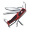 Scyzoryk Victorinox Delemont RangerGrip 79 - Blokowane ostrze, piła, korkociąg, otwieracz do puszek, do survivalu i kempingu - 130 mm - 0.9563.MC